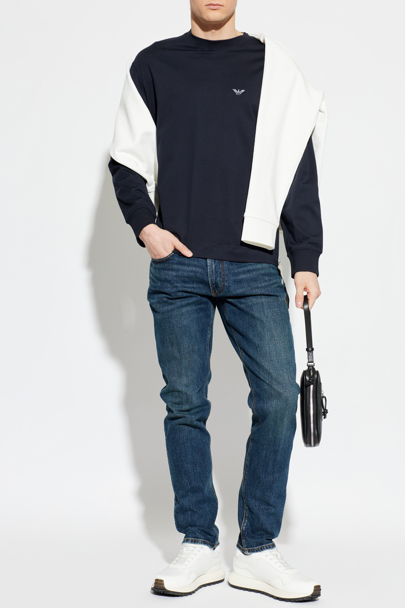 Navy blue Long-sleeve T-shirt Emporio Armani - Vitkac Northern Ireland